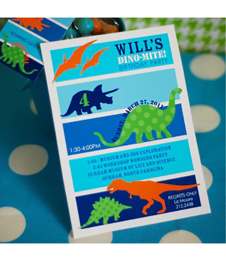 Dinosaur Birthday Party Printable Invitation